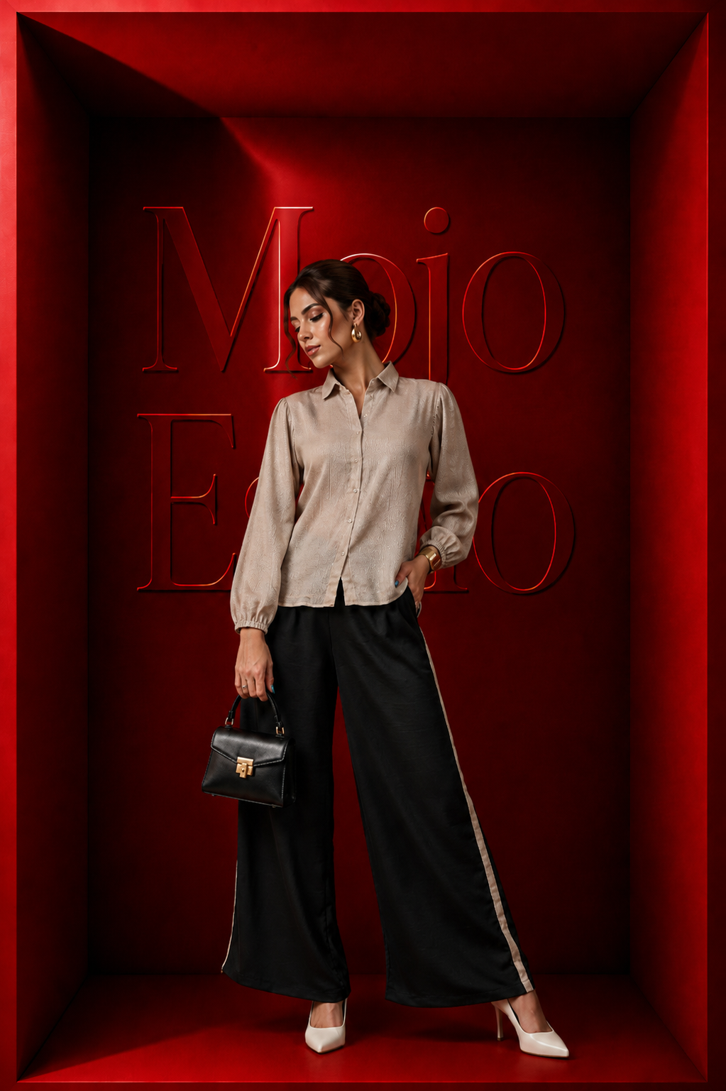 Shimmer jute co-ord