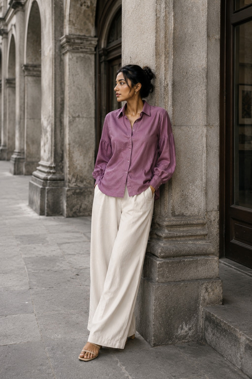 Linen Puff Shirt